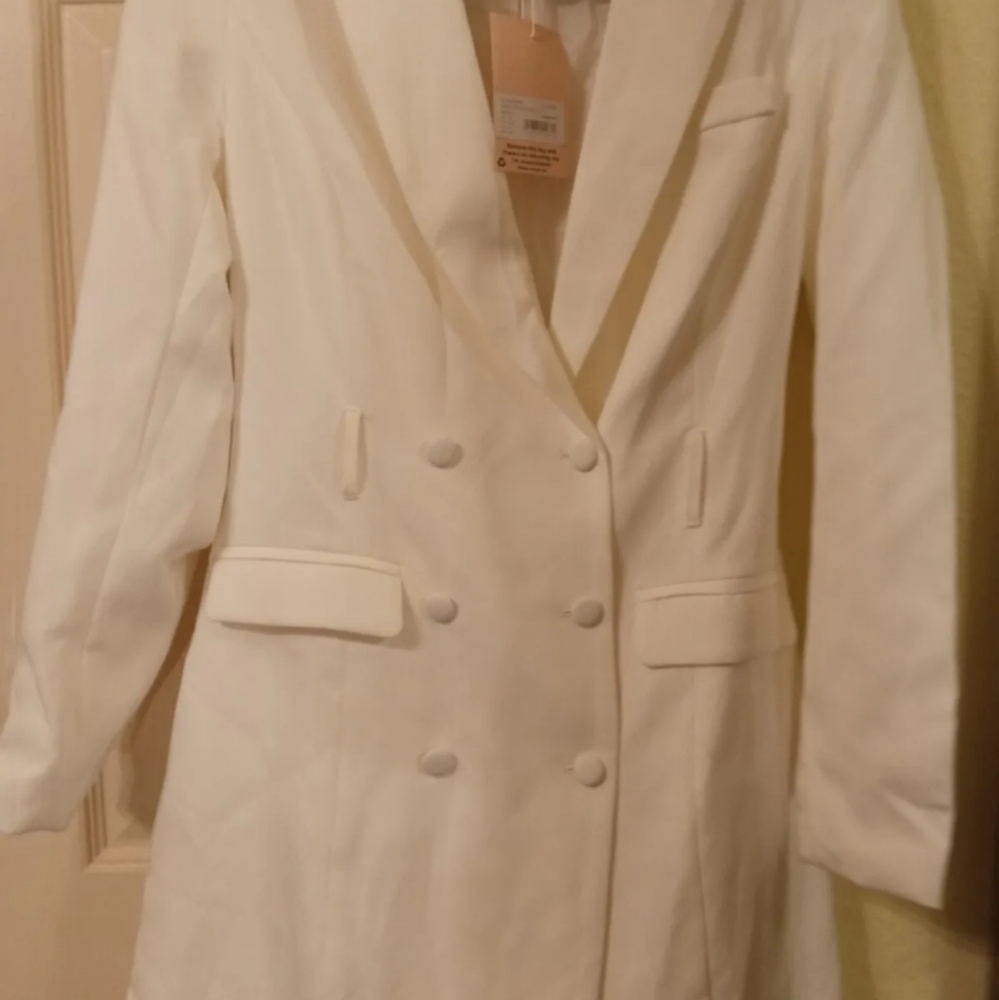 DIAMANTE BELATED BLAZER DRESS